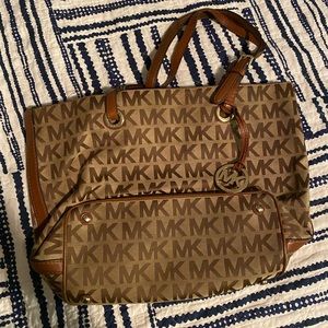 Michael Kors shoulder bag brown and tan